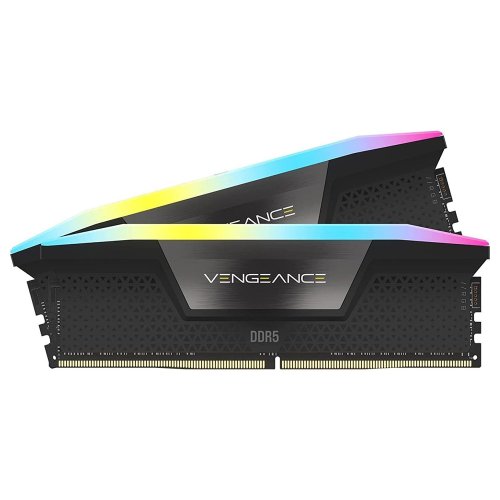 CORSAIR VENGEANCE® RGB 32GB (2x16GB) DDR5 DRAM 6000MT/s CL36 Memory Kit — Black