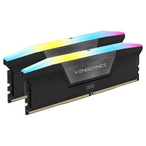 CORSAIR VENGEANCE® RGB 32GB (2x16GB) DDR5 DRAM 6000MT/s CL36 Memory Kit — Black - Image 3