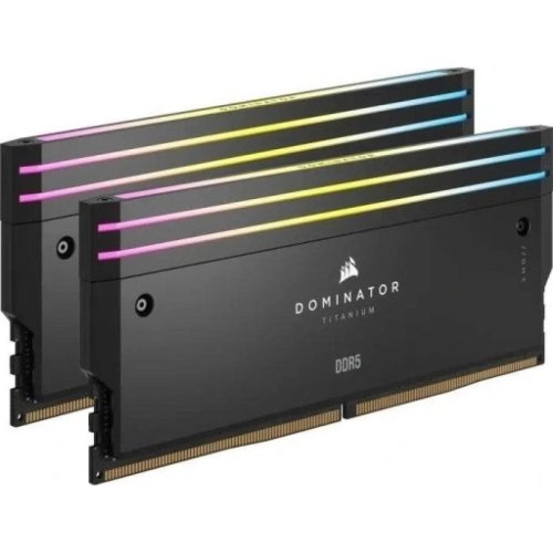 CORSAIR DOMINATOR TITANIUM RGB 48GB (2x24GB) DDR5 RAM 8000MTs CL38 Memory Kit — Black - Image 3