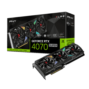 PNY GeForce RTX™ 4070 SUPER 12GB XLR8 Gaming VERTO™ EPIC-X RGB™ Overclocked Triple Fan DLSS 3