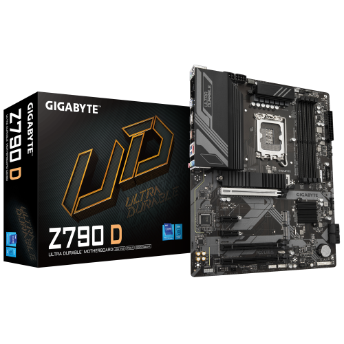 GIGABYTE Z790 D, Intel 13th 12th Series, LGA 1700/DDR5/PCIe 5.0/3xM.2 - ATX Gaming MotherBoard