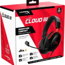 HyperX Cloud III Wired - Gaming Headset-Red