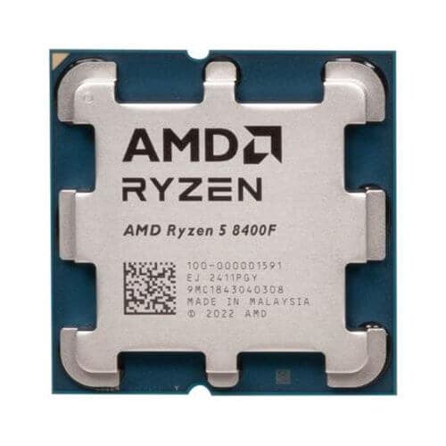 AMD RYZEN 5 8400F 6-Core 4.2GHz (4.7 GHz Max Boost) 22MB Cache AM5 Desktop Processor w/o Graphic Card - Tray
