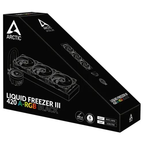 ARCTIC Liquid Freezer III 420 A-RGB All-in-One CPU LIQUID COOLER - Black - Image 4