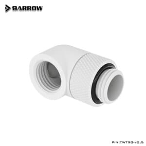 Barrow 90°Rotary Adapter (Male to Female) - White