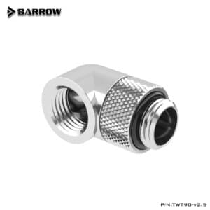 Barrow 90°Rotary Adapter (Male to Female) - Silver