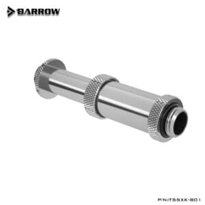 Barrow Dual G1/4" Adjustable Aqua Link Pipe (41-69MM) - Silver