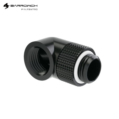 Barrowch 90°Rotary Adapter (Male to Female) - Black