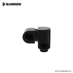 Barrow G1/4 360°rotation offset adapter - Black