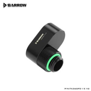 Barrow G1/4 360°rotation offset adapter - Black