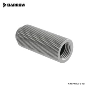 Barrow Male to Female Extender - 40mm-Silver