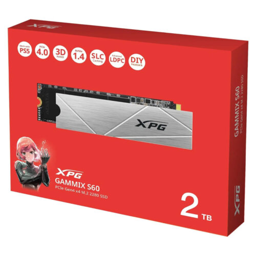 ADATA XPG S60 2TB PCIe Gen4 M.2 SSD - WORK WITH PS5