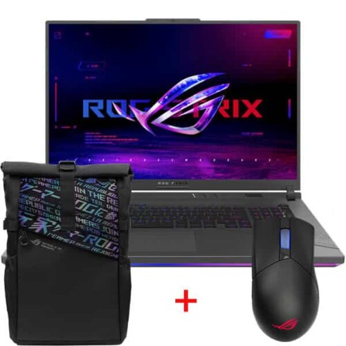 ASUS ROG Strix G18 G814 Gaming Laptop - Intel Core i9-14900HX - RTX 4070 8GB - 18-inch 2.5K WQXGA IPS 240Hz - Volt Green (Full Package) Mouse & BACKPACK