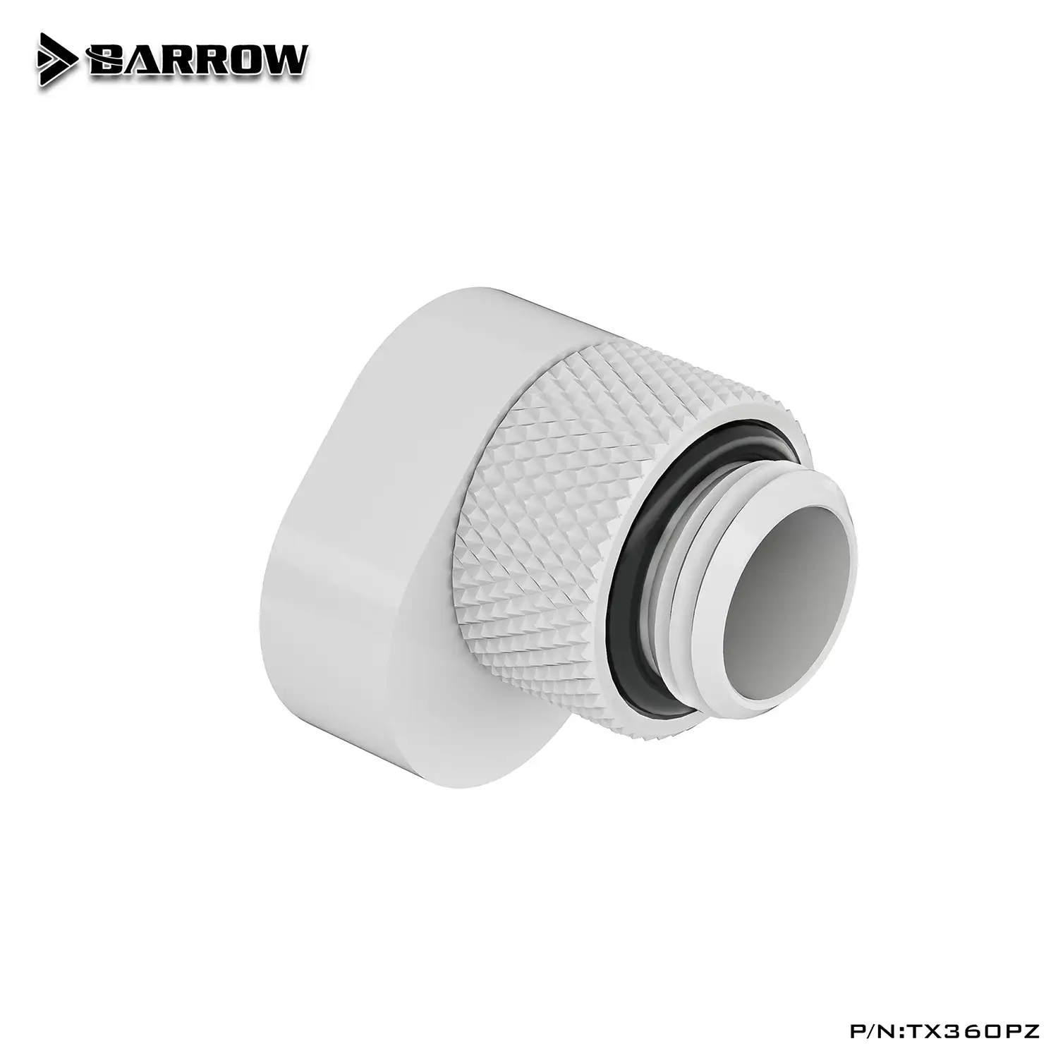 Barrow G1/4 360°rotation offset adapter – White