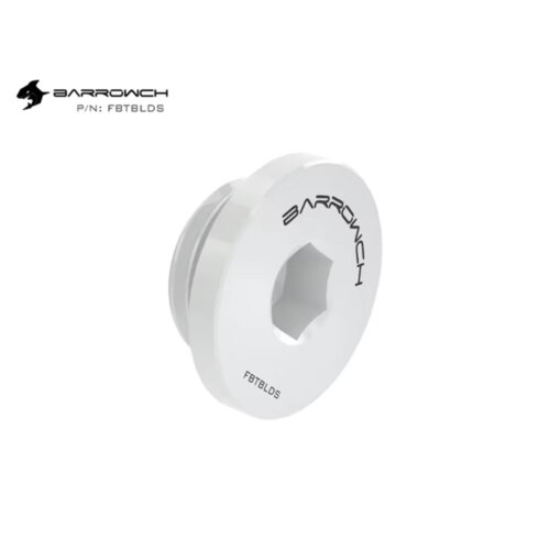 Barrowch ultra-thin Inner six angle Stop Plug Fitting - White