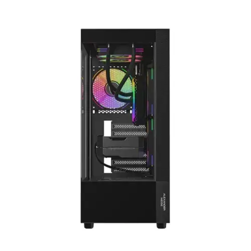 K Gaming C03 Mid Tower ARGB PC Case with 3 fans - Black - Image 3