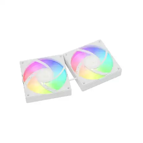 GAMDIAS CHIONE E4-240 AIO LIQUID COOLING - WHITE & DIGITAL DISPLAY WITH INFINITY MIRROR - Image 3