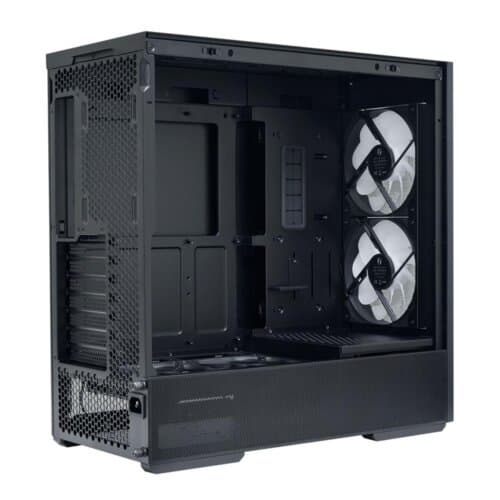 Lian Li LANCOOL 207 (207RX) MESH (Black) ARGB ATX Mid Tower Tempered Glass Gaming Case W Type-C & (Front 2x140mm ARGB Fans + 2x120mm PWM Fan On PSU Shroud) - Image 2