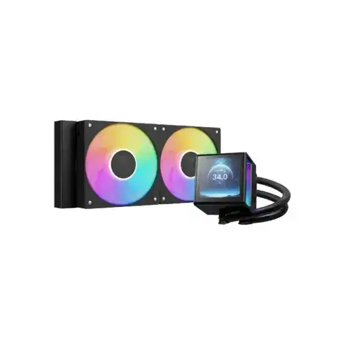 GAMDIAS CHIONE P5-240 ARGB CPU LIQUID COOLER BLACK - IPS LCD Display - Image 6
