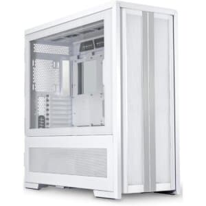 Lian Li V3000 Plus (White) EEBEATX Full Tower Tempered Glass Case W 3 System Setup Modes Standard Rotate Dual-System, Type-C & Up To 3×480 + 1×360 Radiators & Maximum Of 16 Fans