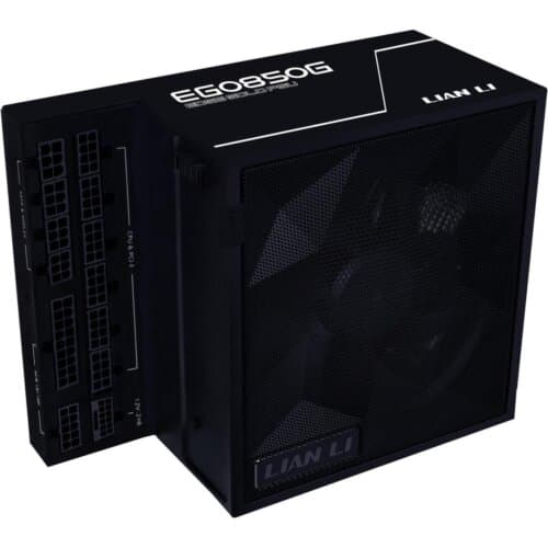Lian Li Edge EG0850G 850W Gold (Black) (ATX 3.1) PCIE 5.1 (12V-2×6) 80 Plus Gold Full Modular Power Supply W/ Braided-Sleeved Cables