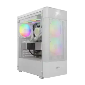 GAMDIAS AURA GC5 ELITE ARGB MID TOWER GAMING CASE - WHITE