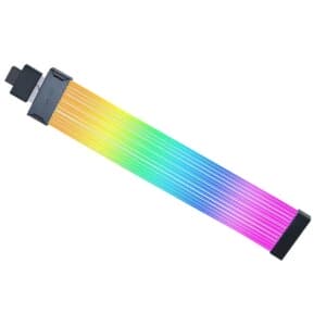 Lian Li Strimer Wireless 16-12 Addressable 90° RGB Extension Cables For 12VHPWR RTX GPUs, L-wireless Sync w 2.4GHz Controller (Not Included), L-Connect 3 Software For Complete Control