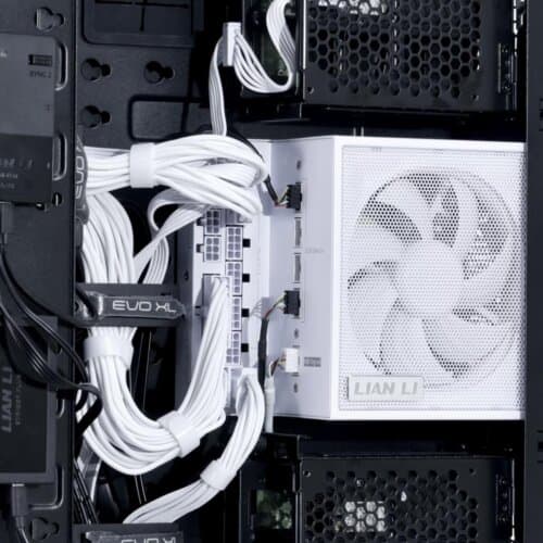 Lian Li Edge EG1000G 1000W Gold (White) (ATX 3.1) PCIE 5.1 (12V-2×6) 80 Plus Gold Full Modular Power Supply W Braided-Sleeved Cables + Detachable USB hub w 4 internal USB 2.0 Headers & 6 PWM Headers - Image 2