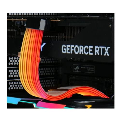Lian Li Strimer Wireless 16-12 Addressable 90° RGB Extension Cables For 12VHPWR RTX GPUs, L-wireless Sync w 2.4GHz Controller (Not Included), L-Connect 3 Software For Complete Control - Image 3