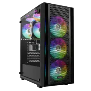 GAMDIAS AURA GC2 ELITE ARGB MID TOWER GAMING CASE - BLACK