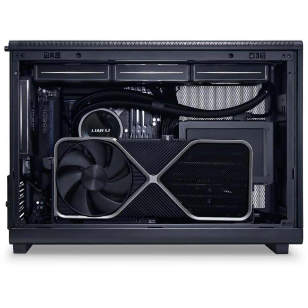 Lian Li Shell Design Case Lian Li A3-mATX (Black) Micro Form Factor Minimalistic Sleek & Compact ...
