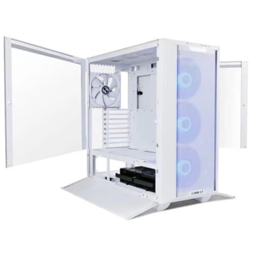 Lian Li LANCOOL 3 (3R-W) MESH (White) ARGB ATX Mid Tower Tempered Glass Gaming Case W/ Type-C & 4x140mm Fans (3xARGB Front + 1x Back) - Image 2
