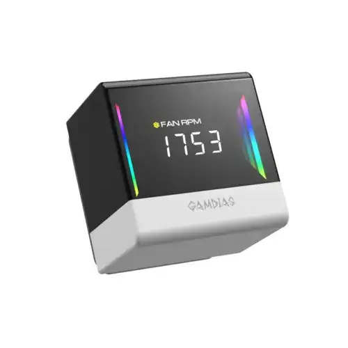 GAMDIAS CHIONE E4-360 AIO CPU LIQUID COOLING - WHITE & DIGITAL DISPLAY WITH INFINITY MIRROR - Image 6
