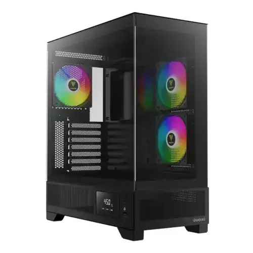 GAMDIAS ATLAS M1 ARGB MID TOWER GAMING CASE - BLACK - Image 4