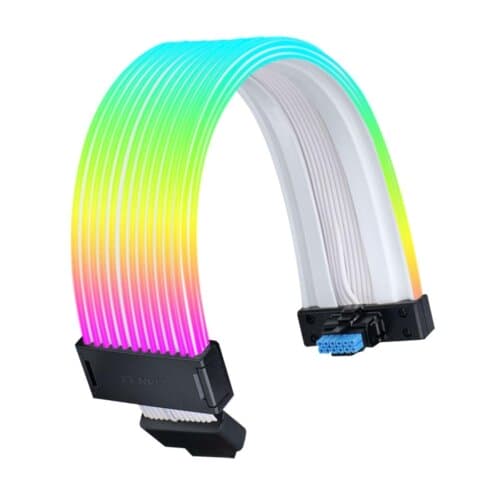 Lian Li Strimer Wireless 16-12 Addressable 90° RGB Extension Cables For 12VHPWR RTX GPUs, L-wireless Sync w 2.4GHz Controller (Not Included), L-Connect 3 Software For Complete Control - Image 4