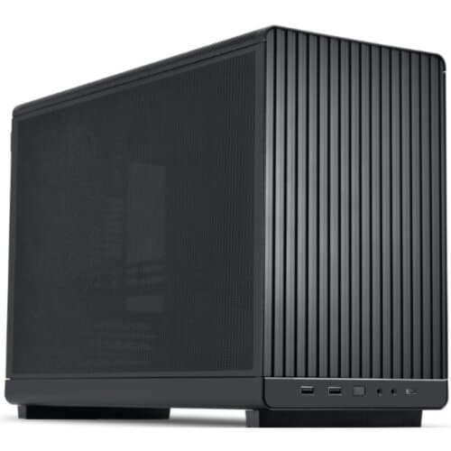Lian Li A3-mATX (Black) Micro Form Factor Minimalistic Sleek & Compact Mini Tower Gaming Case, Ventilated Steel Mesh Design (Top & Side) w USB 3.1 Type-C