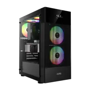 GAMDIAS AURA GC5 ELITE ARGB MID TOWER GAMING CASE - BLACK