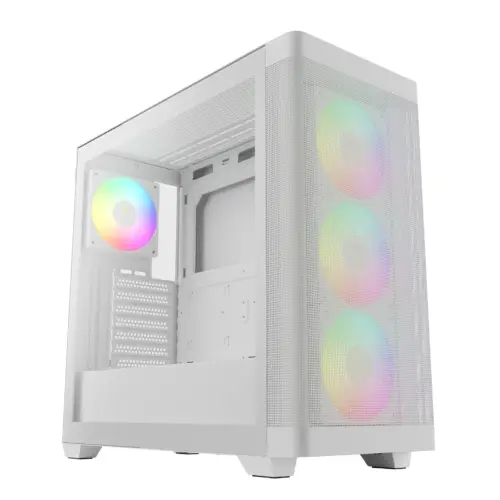 GAMDIAS ATHENA M3 ARGB MID TOWER GAMING CASE - WHITE - Image 2