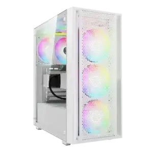 GAMDIAS AURA GC2 ELITE ARGB MID TOWER GAMING CASE - WHITE