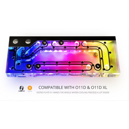 LIAN LI O11 DISTROBUTION-PLATE G1 DESIGNED BY EKWB D-RGB + DDC3.1 PWM - O11 DYNAMICDYNAMIC XL