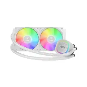 GAMDIAS AURA GL240 V2 ARGB LIQUID COOLER - WHITE