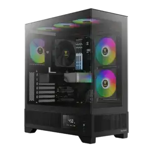 GAMDIAS ATLAS M1 ARGB MID TOWER GAMING CASE - BLACK