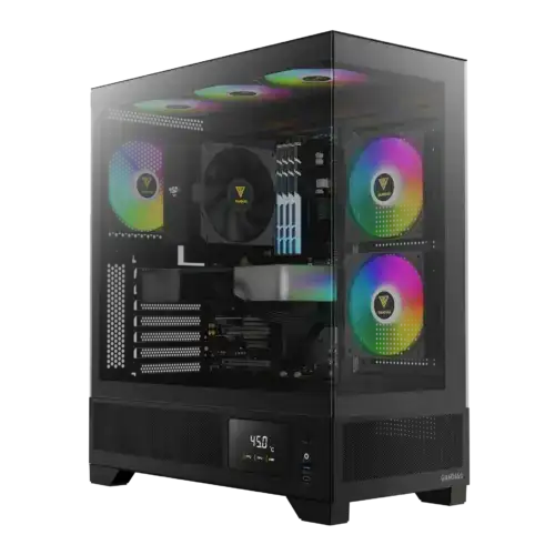 GAMDIAS ATLAS M1 ARGB MID TOWER GAMING CASE - BLACK