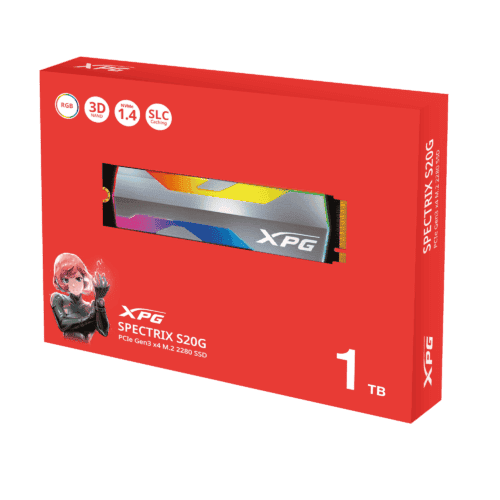 ADATA XPG SPECTRIX S20G 1TB PCIe NVMe M.2 RGB SSD - Image 4