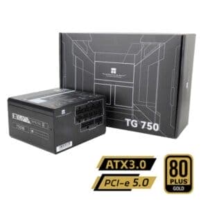 Thermalright (TG-750) Gold 750W (ATX 3.0) PCIE 5.0 (12VHPWR) 80 Plus Gold Full Modular, Smart Fan