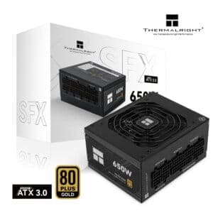 Thermalright (TGFX-650) SFX Gold 650W (ATX 3.0) 80 Plus Gold Full Modular, Smart Fan-(12VHPWR PCIE 5.0 Connector Not Included)