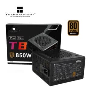 Thermalright (TB-850S) Bronze 850W (ATX 3.0) PCIE 5.0 (12VHPWR) 80 Plus Bronze, Smart Fan