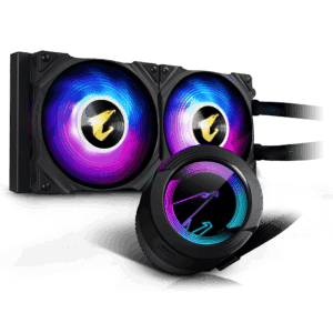 AORUS WATERFORCE 240 ( with ARGB lighting display AIO liquid cooler )