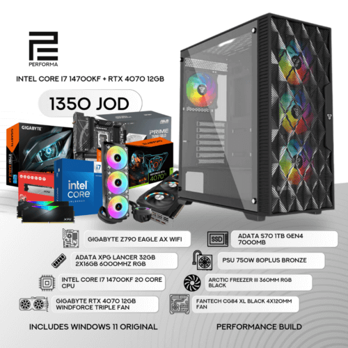 Intel Core I7 14700KF + RTX 4070 12GB