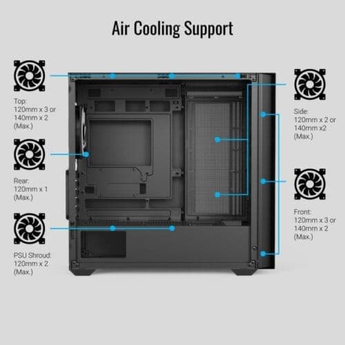 AEROCOOL D302A - Black ARGB - Image 4